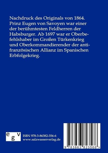 Produktbild: Prinz Eugen von Savoyen