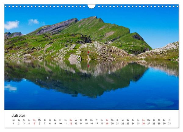 Produktbild: BERGSEEN Schweizer Alpen (Wandkalender 2026 DIN A3 quer), CALVENDO Monatskalender