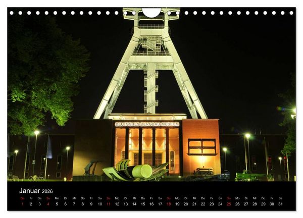 Produktbild: Impressionen Ruhrgebiet bei Nacht (Wandkalender 2026 DIN A4 quer), CALVENDO Monatskalender