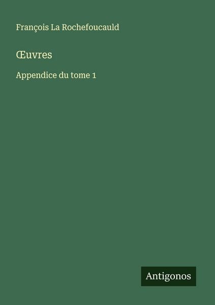 Produktbild: &iquest;uvres