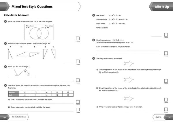 Produktbild: KS3 Maths Higher Level All-in-One Complete Revision and Practice