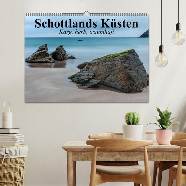 Produktbild: Schottlands K&uuml;sten. Karg, herb, traumhaft (Wandkalender 2026 DIN A2 quer), CALVENDO Monatskalender