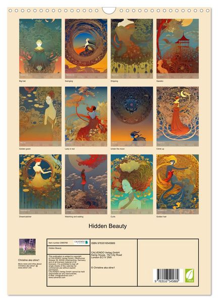 Produktbild: Hidden Beauty (Wall Calendar 2026 DIN A3 portrait), CALVENDO 12 Month Wall Calendar