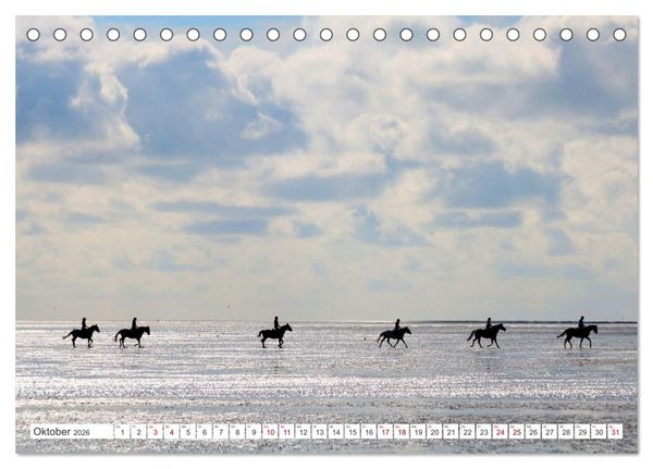 Produktbild: Cuxland, Urlaubsgl&uuml;ck zwischen Nordsee und Elbe (Tischkalender 2026 DIN A5 quer), CALVENDO Monatskalender