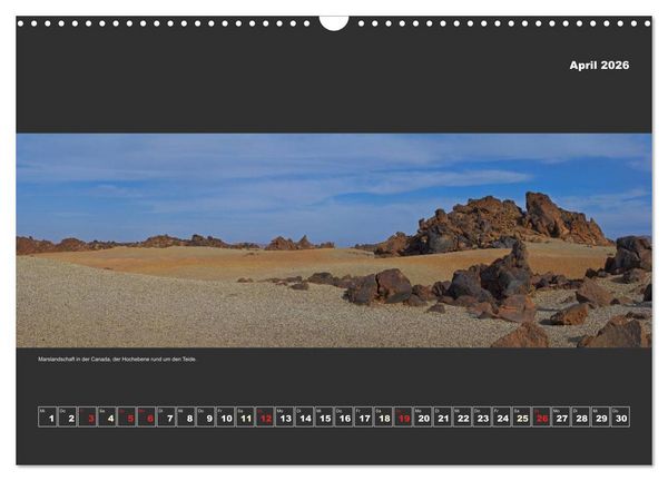 Produktbild: Teneriffa im Panorama (Wandkalender 2026 DIN A3 quer), CALVENDO Monatskalender