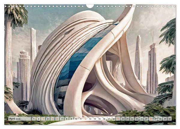 Produktbild: Stadtarchitektur, futuristisch-fantastisch (Wandkalender 2026 DIN A3 quer), CALVENDO Monatskalender