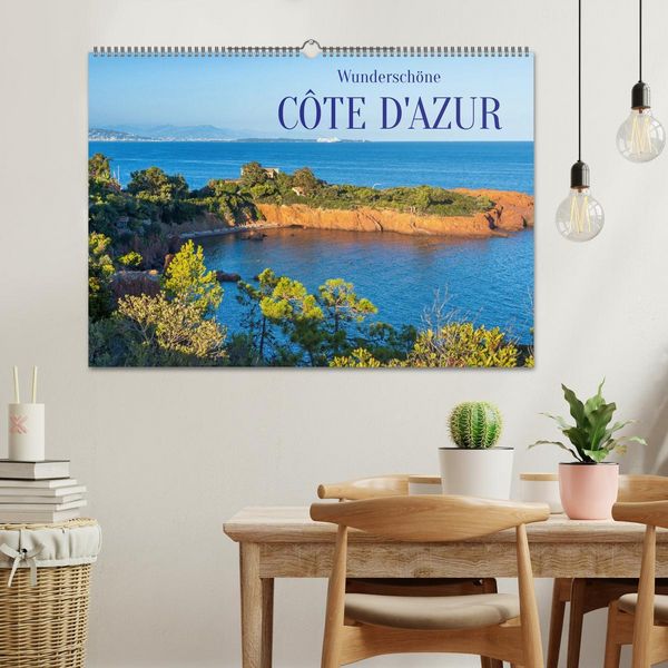 Produktbild: Wundersch&ouml;ne C&ocirc;te d'Azur (Wandkalender 2026 DIN A2 quer), CALVENDO Monatskalender