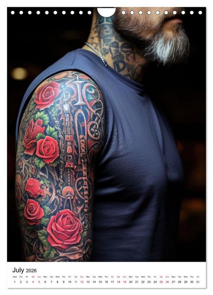 Produktbild: Tattoo Tales (Wall Calendar 2026 DIN A4 portrait), CALVENDO 12 Month Wall Calendar