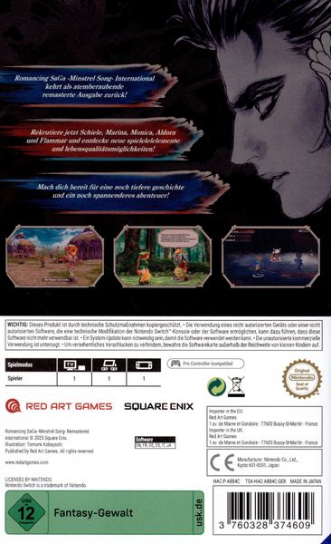 Produktbild: Romancing SaGa - Minstrel Song Remastered International