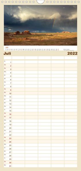 Produktbild: S&uuml;dwesten der USA - Klassiker und Geheimnisse - Familienplaner hoch (Wandkalender 2022 , 21 cm x 45 cm, hoch)