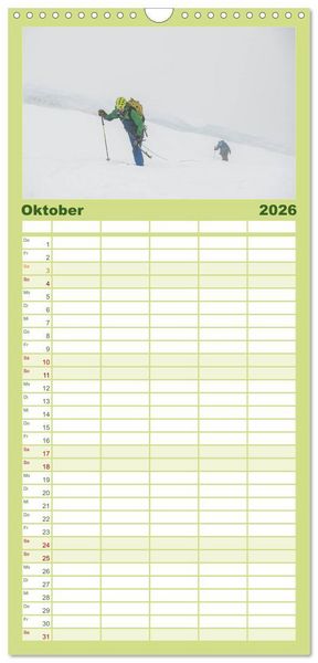 Produktbild: Familienplaner 2026 - Climbing Solutions - Bergsport weltweit mit 5 Spalten (Wandkalender, 21 x 45 cm) CALVENDO