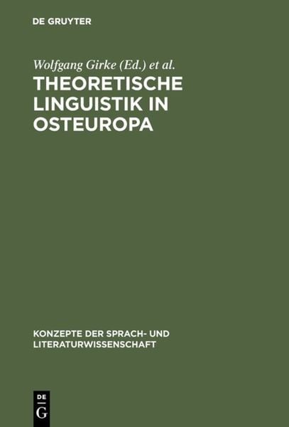 Produktbild: Theoretische Linguistik in Osteuropa