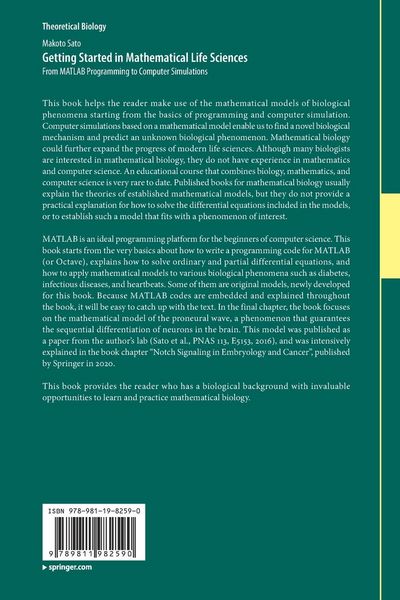 Produktbild: Getting Started in Mathematical Life Sciences