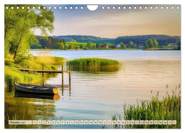 Produktbild: Mecklenburger - Seen (Wandkalender 2027 DIN A4 quer), CALVENDO Monatskalender