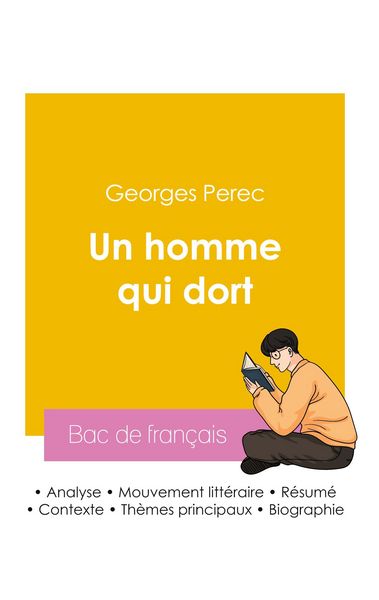 Produktbild: R&eacute;ussir son Bac de fran&ccedil;ais 2026 : Analyse du roman Un homme qui dort de Georges Perec
