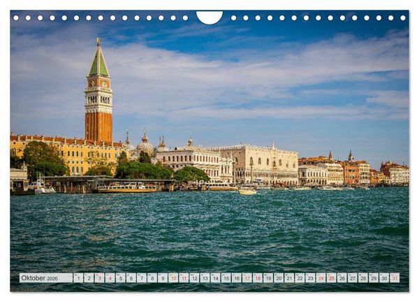 Produktbild: Wundervolles Venedig (Wandkalender 2026 DIN A4 quer), CALVENDO Monatskalender