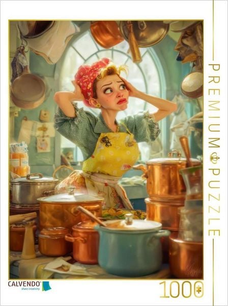 Produktbild: CALVENDO Puzzle Humorvolle Zeichnungen aus dem Alltag | 1000 Teile Lege-Gr&ouml;&szlig;e 64x48cm Foto-Puzzle f&uuml;r gl&uuml;ckliche Stunden