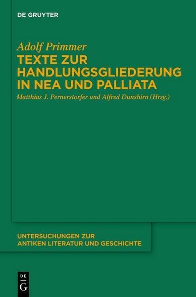Produktbild: Texte zur Handlungsgliederung in Nea und Palliata