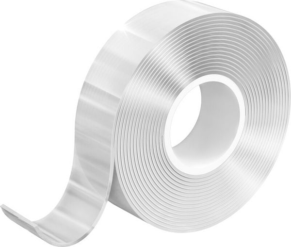 Produktbild: TESA&reg; Doppelseitiges Klebeband universal Nano Power auf Abroller, 30 mm x 3 m mit Abroller