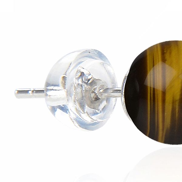 Produktbild: Ohrstecker Tigerauge 6 mm AG
