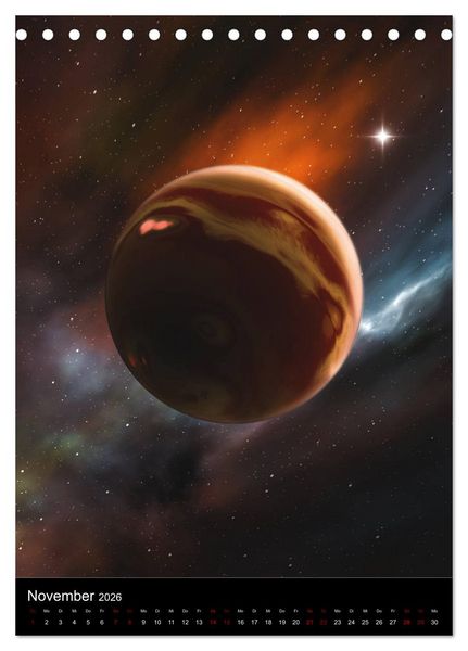 Produktbild: Weit entfernte Welten (Tischkalender 2026 DIN A5 hoch), CALVENDO Monatskalender
