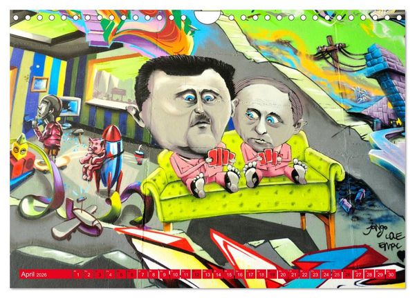 Produktbild: Graffiti ist Kult (Wandkalender 2026 DIN A4 quer), CALVENDO Monatskalender