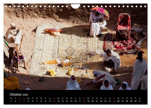 Produktbild: &Auml;thiopien - kulturelle H&ouml;hepunkte im orthdoxen Norden (Wandkalender 2026 DIN A4 quer), CALVENDO Monatskalender