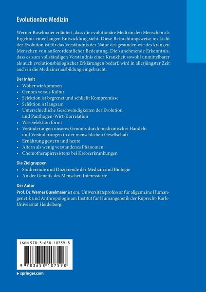 Produktbild: Evolution&auml;re Medizin