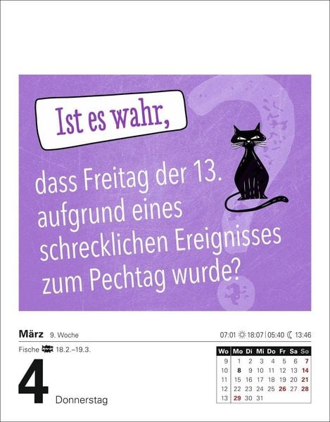 Produktbild: Ist es wahr, dass ...? Tagesabrei&szlig;kalender 2027 - Alltagswissen auf dem Pr&uuml;fstand