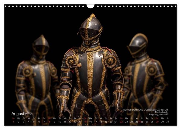 Produktbild: Historische R&uuml;stungen und Waffen (Wandkalender 2027 DIN A3 quer), CALVENDO Monatskalender