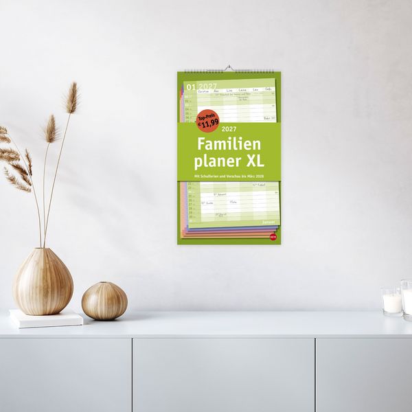 Produktbild: Basic Familienplaner XL 2027