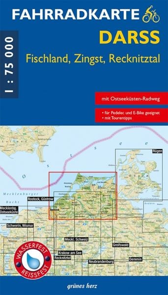 Produktbild: Fahrradkarte Dar&szlig;, Fischland, Zingst, Recknitztal