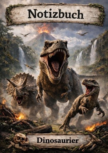 Produktbild: Notizbuch, Dinosaurier