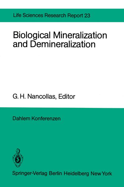 Produktbild: Biological Mineralization and Demineralization