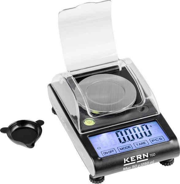 Kern TGD 50-3C Taschenwaage Wägebereich (max.) 50 g Ablesbarkeit 0.001 g batteriebetrieben Mehrfarbig