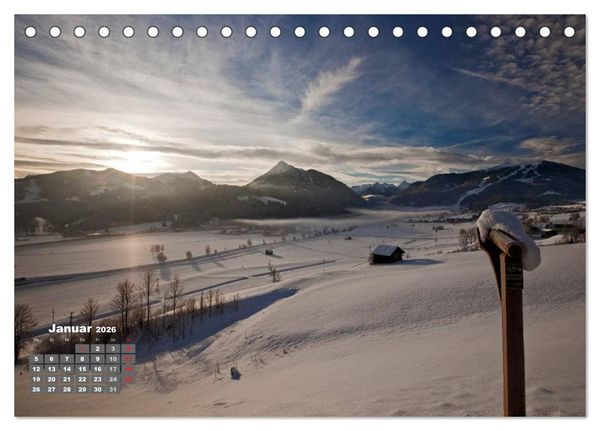 Produktbild: Die weiten T&auml;ler im Salzburger Land (Tischkalender 2026 DIN A5 quer), CALVENDO Monatskalender