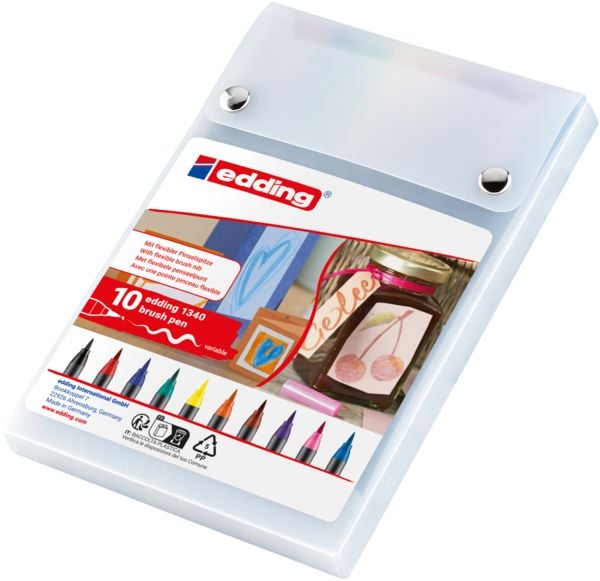 Produktbild: Edding Pinselstifte 1340 BrushPen 10er Set