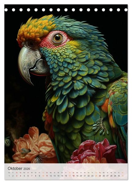 Produktbild: Fantastische Vogelwelt (Tischkalender 2026 DIN A5 hoch), CALVENDO Monatskalender