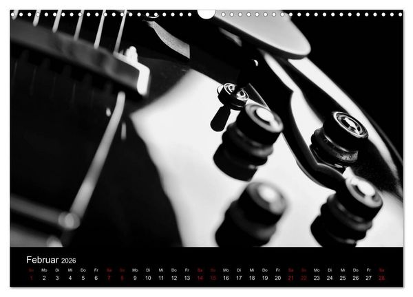 Produktbild: Regelwerke - Details alter E-Gitarren (Wandkalender 2026 DIN A3 quer), CALVENDO Monatskalender