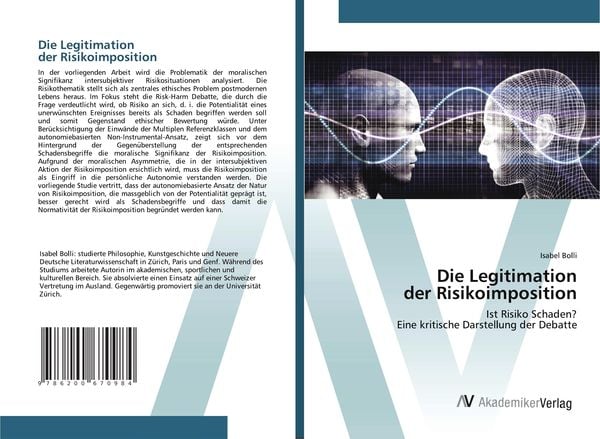 Die Legitimation der Risikoimposition, Taschenbuch von Isabel Bolli, AV Akademikerverlag, 9786200670984