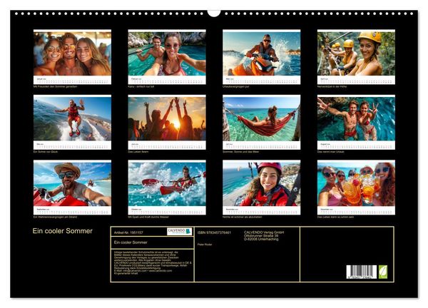 Produktbild: Ein cooler Sommer (Wandkalender 2026 DIN A2 quer), CALVENDO Monatskalender