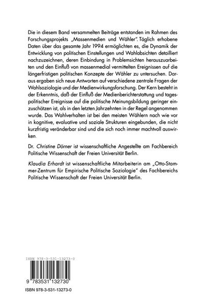 Produktbild: Politische Meinungsbildung und Wahlverhalten