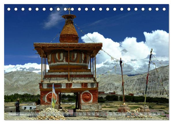 Produktbild: Stupas &ndash; Buddhistische Sakralbauten 2026 (Tischkalender 2026 DIN A5 quer), CALVENDO Monatskalender