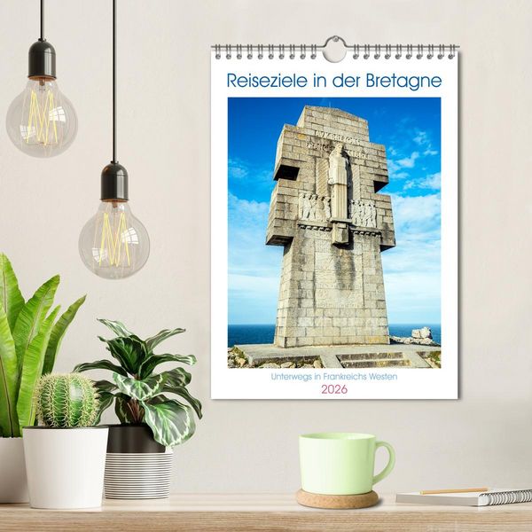 Produktbild: Reiseziele in der Bretagne (Wandkalender 2026 DIN A4 hoch), CALVENDO Monatskalender