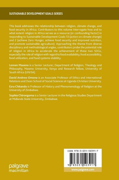 Produktbild: Religion, Climate Change, and Food Security in Africa