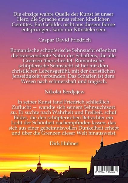 Produktbild: Die christliche Romantik bei Caspar David Friedrich UND Die Romantik als Weltenkategorie