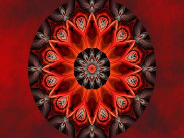 Produktbild: CALVENDO Puzzle Mandala gl&uuml;hende Leidenschaft | 1000 Teile Lege-Gr&ouml;&szlig;e 64x48cm Foto-Puzzle f&uuml;r gl&uuml;ckliche Stunden