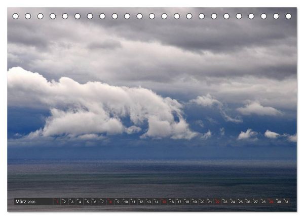Produktbild: Sonne, Meer und Wolken (Tischkalender 2026 DIN A5 quer), CALVENDO Monatskalender