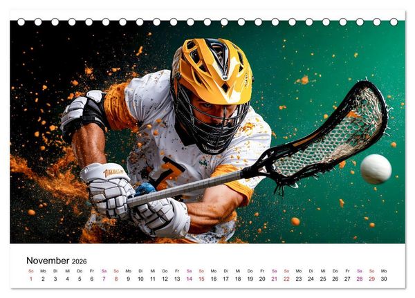 Produktbild: Lacrosse cool (Tischkalender 2026 DIN A5 quer), CALVENDO Monatskalender