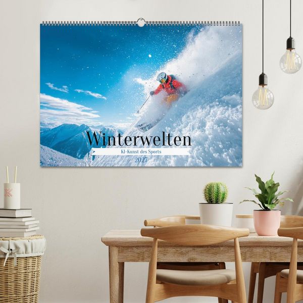 Produktbild: Winterwelten (Wandkalender 2027 DIN A2 quer), CALVENDO Monatskalender